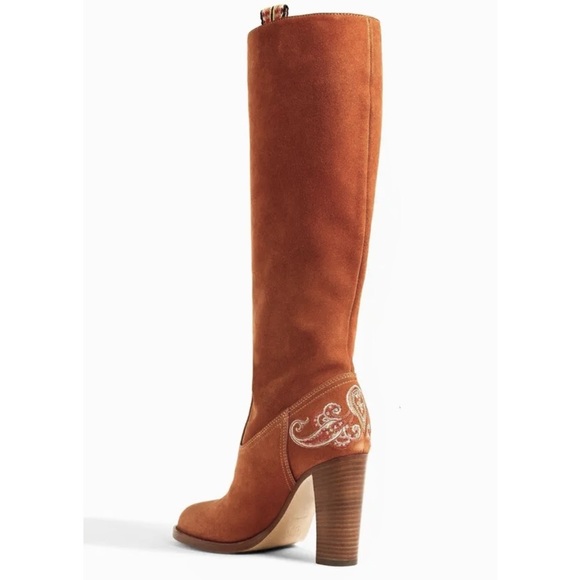 Etro Embroidered Suede Knee
Boots Brown EU 39 NEW - Picture 3 of 5